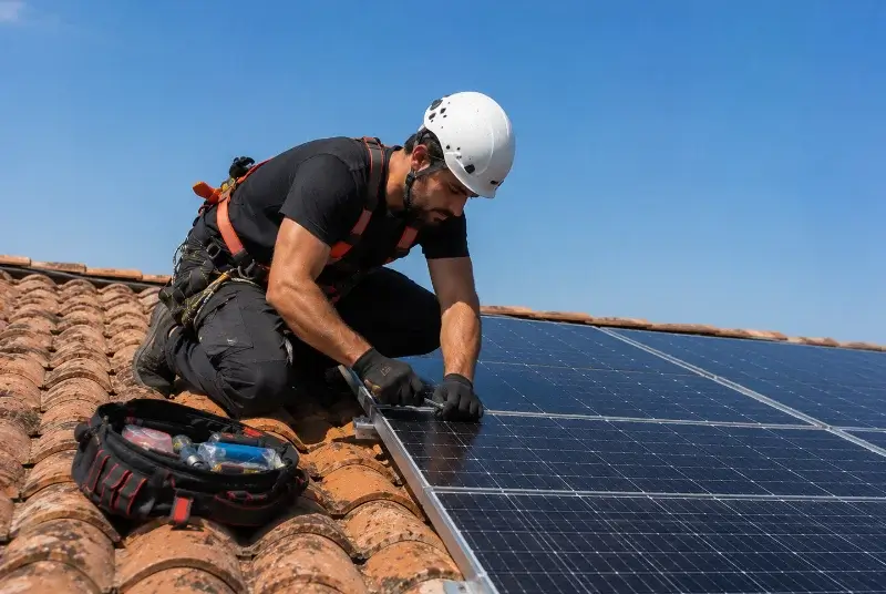Maintenance et monitoring de panneaux solaires à Champagne
